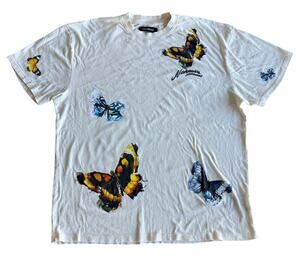 NAHMIAS Butterfly Print Logo Tee Summerland Collection XL made in USA